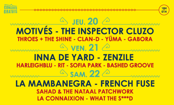 TOUTE LA PROGRAMMATION PAR SOIR ZIK ZAC 2017